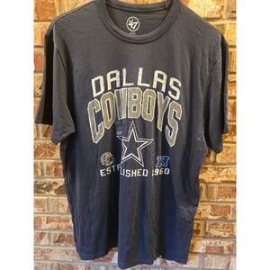 Dallas Cowboys '47 Brand T-Shirt NFL Football Gray Graphic Men's Large